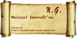 Meiszel Genovéva névjegykártya